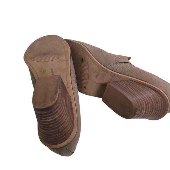 Lucky Brand Vennia Taupe Leather Ankle Bootie Size 9.5M/41 - Picture 6 of 9